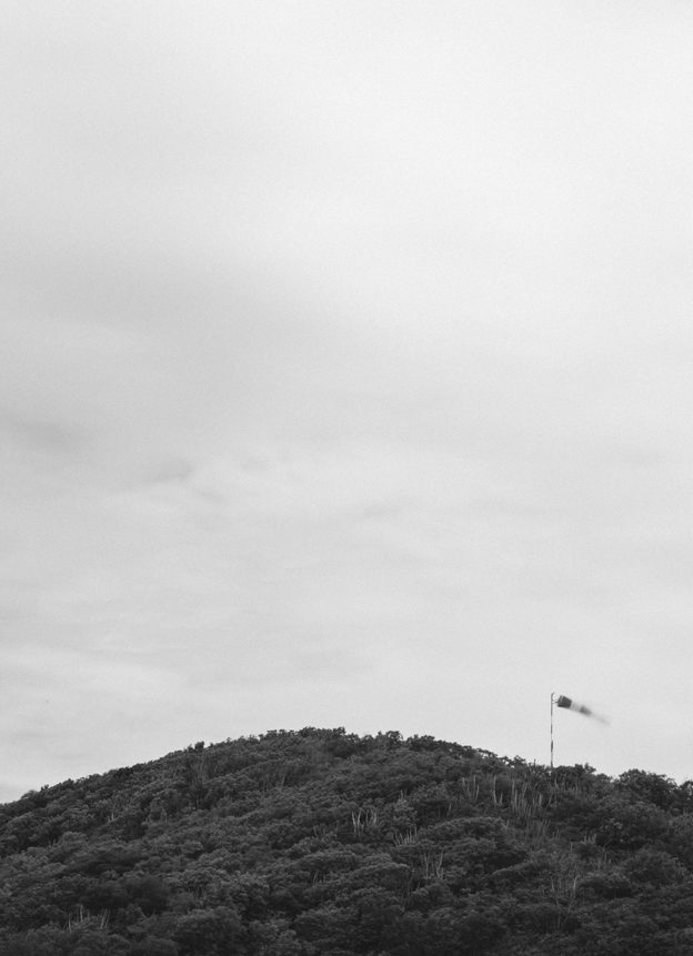 Fine art photography, Curved series, hill tops of St. Barth's